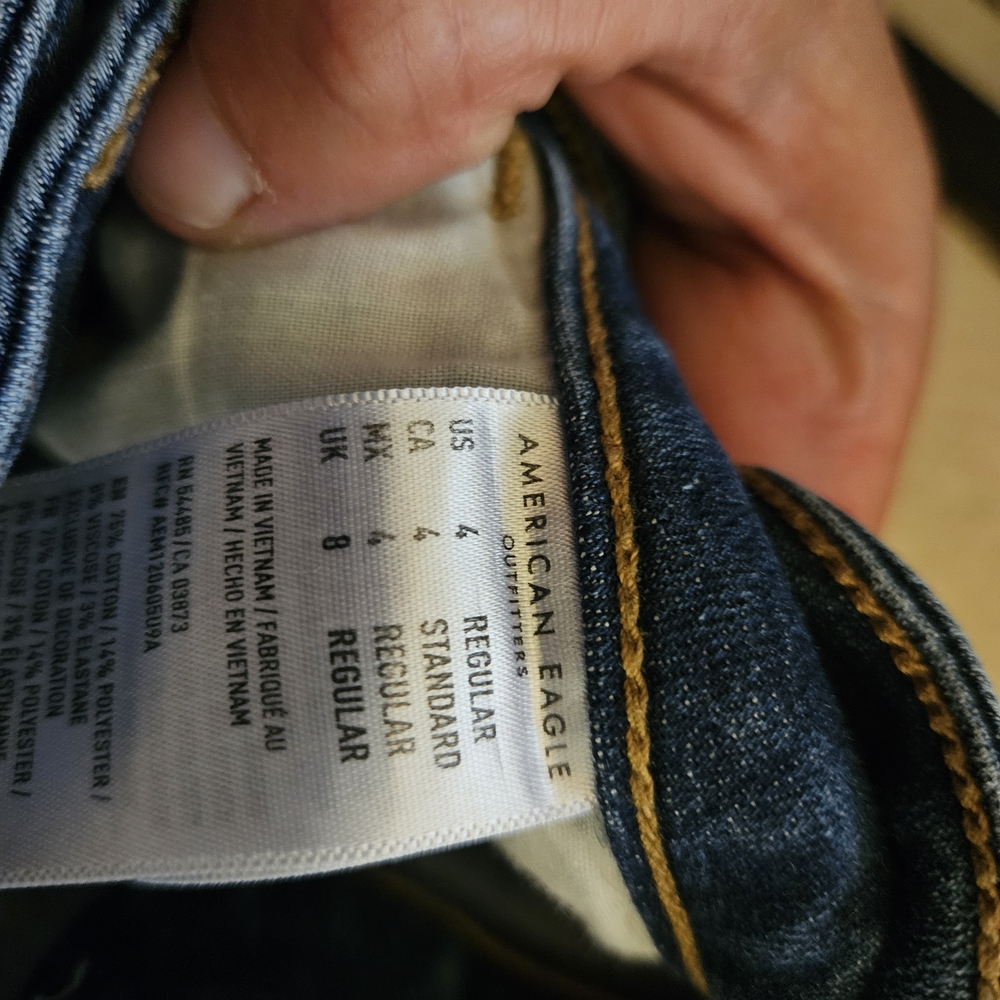 American Eagle Outfitters Women's Dark Blue Skinny Jeans